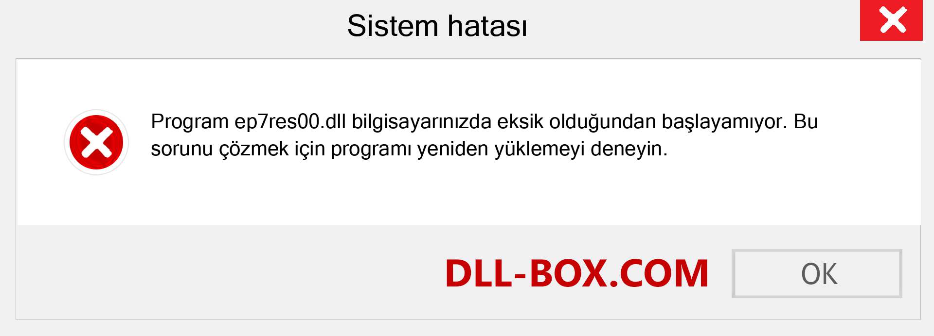 ep7res00.dll dosyası eksik mi? Windows 7, 8, 10 için İndirin - Windows'ta ep7res00 dll Eksik Hatasını Düzeltin, fotoğraflar, resimler